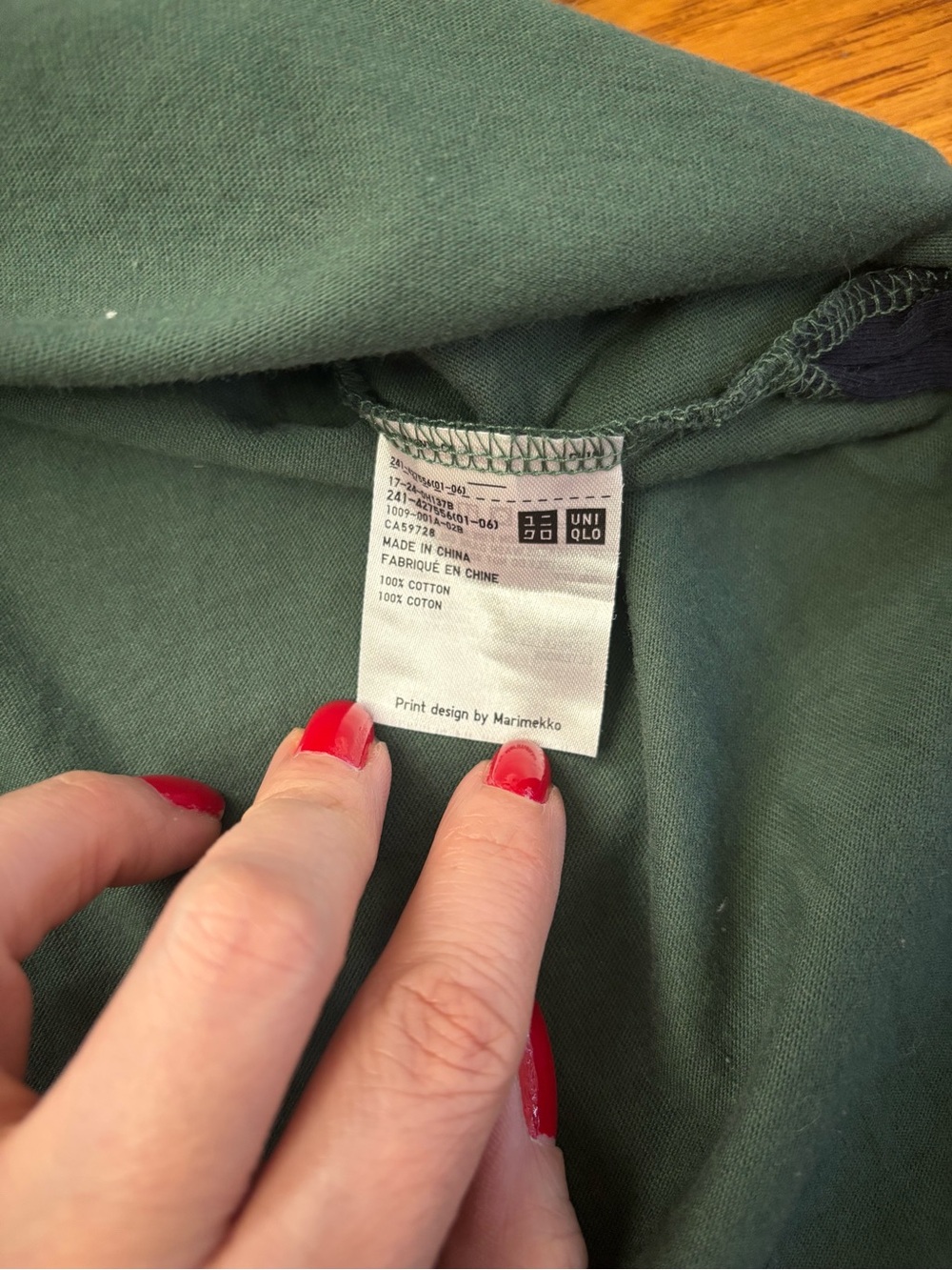 Marimekko Uniqlo Kivet Print Cotton Tunic Tshirt - Picture 7 of 11
